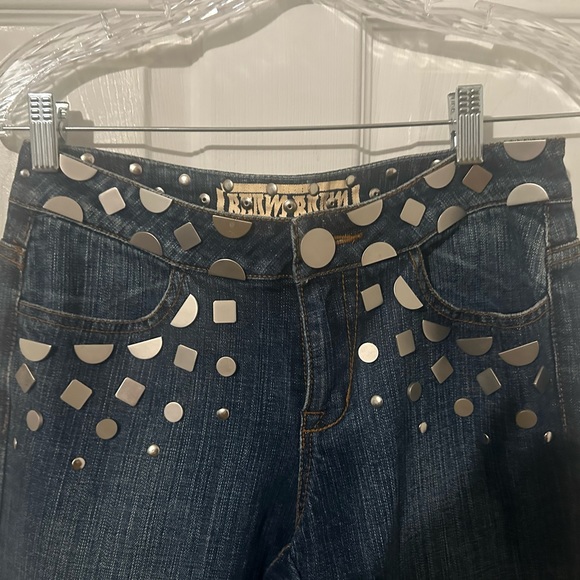 Boom Boom jeans with metal studs. Size 3 P - Picture 5 of 5